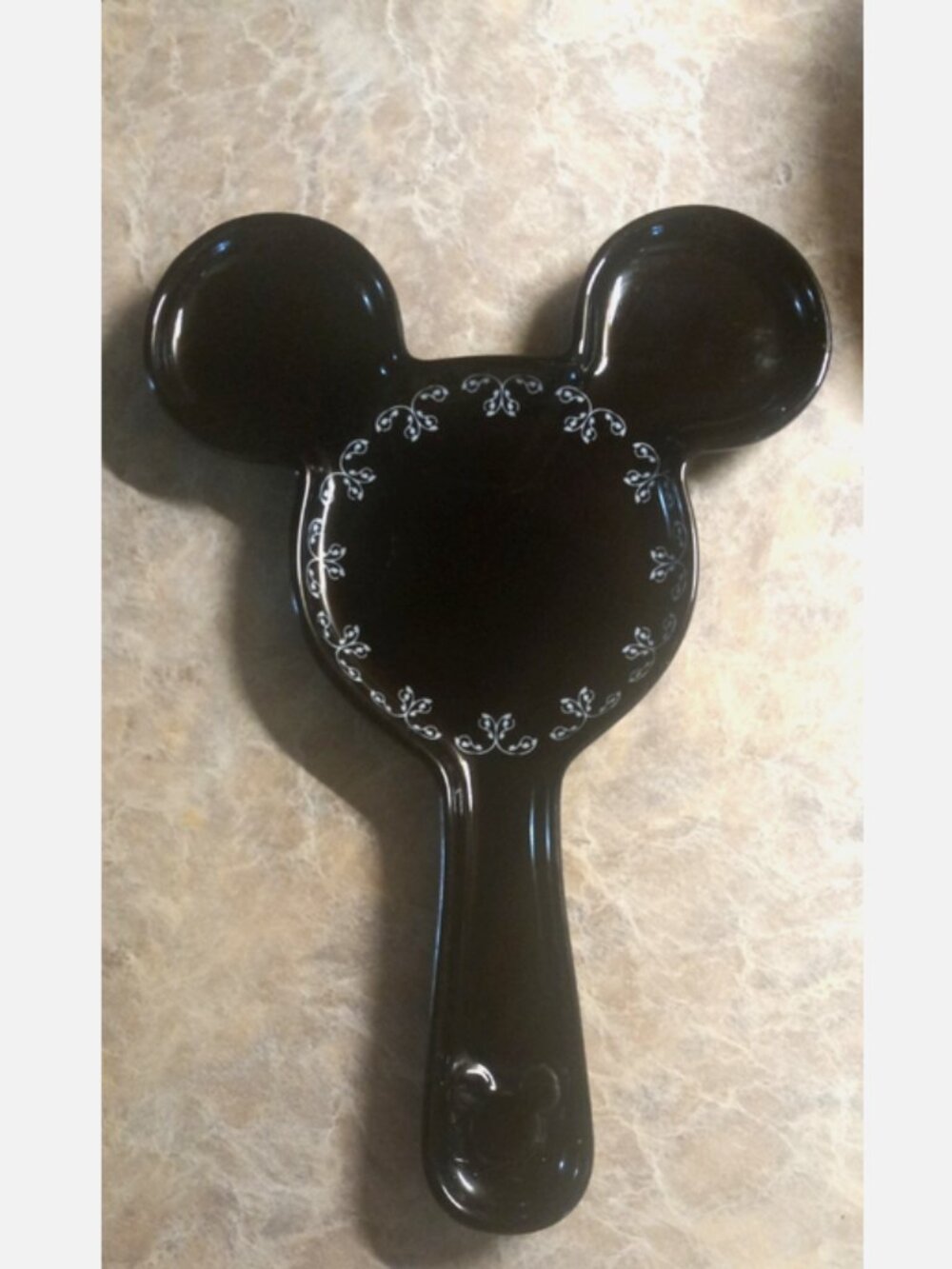 Disney Parks Mickey Mouse Black Ceramic Spoon Rest Kitchen Utensil Holder